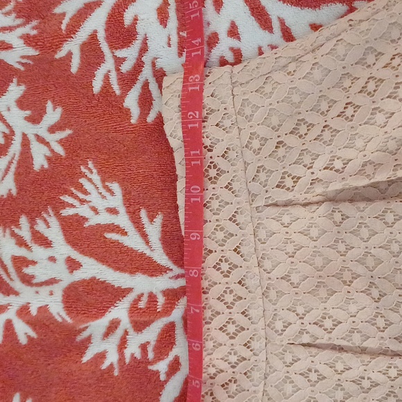 🔥🔥Eliza J blush Easter teared pleated lace skirt pockets 2 - Picture 10 of 16